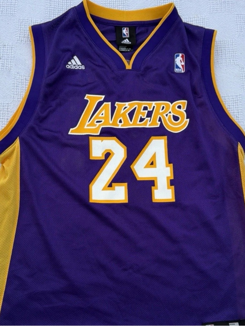 Adidas NBA Purple & Gold Los Angeles Lakers #24 Kobe Bryant Basketball Jersey YM